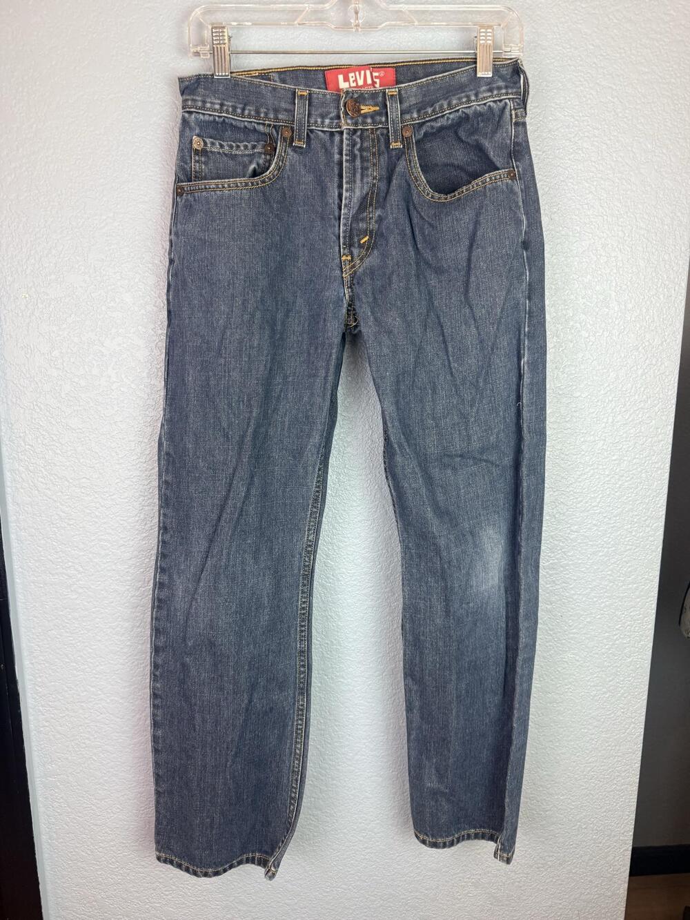 Levi's Jeans Boys 16 Blue 514 Slim Straight 28x28 Denim 5 Pocket Youth Casual